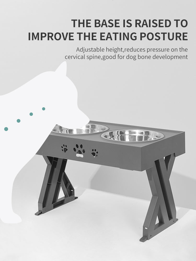 Elevate Your Pet's Dining Experience with Our Stainless Steel Foldable Pet Feeding Bowl