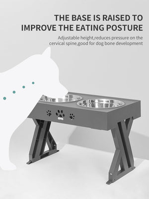 Elevate Your Pet's Dining Experience with Our Stainless Steel Foldable Pet Feeding Bowl
