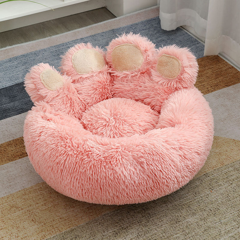 Winter Warm Plush Hand-Shaped Pet Bed: The Ultimate Comfort for Your Furry Friend