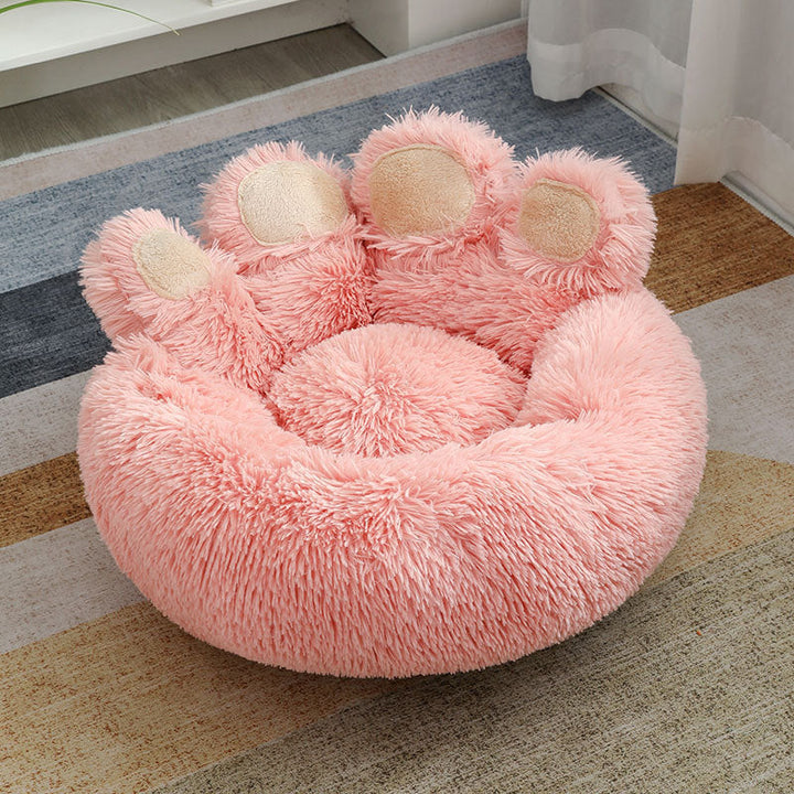 Winter Warm Plush Hand-Shaped Pet Bed: The Ultimate Comfort for Your Furry Friend
